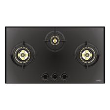 Bếp gas, 3 vùng nấu, 78cm